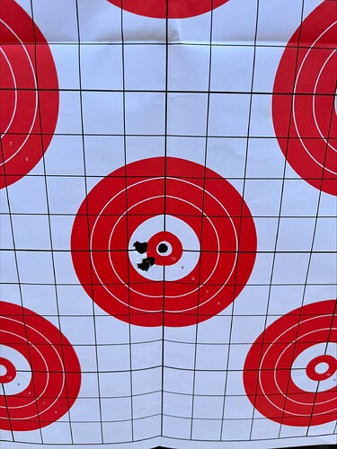 Fierce Carbon Rogue 50 yards 2nd 5 shots barrel breakin