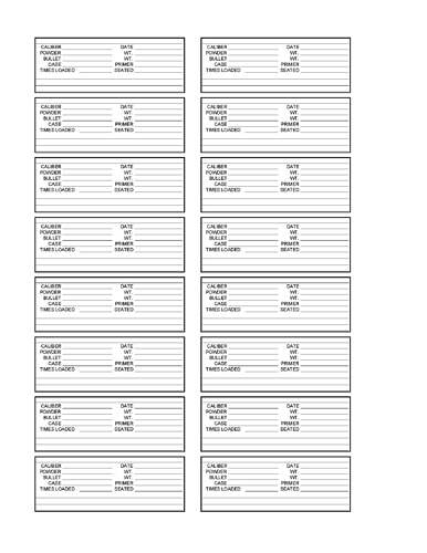 Reloading Labels