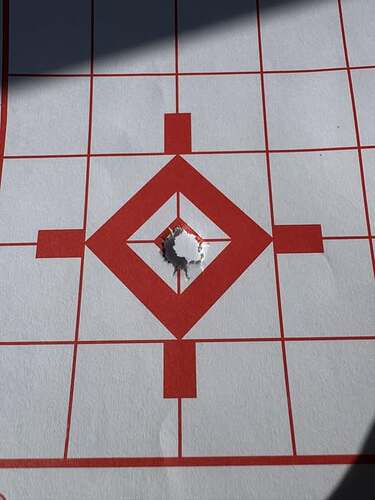 T1X at 25 yards 10 rounds